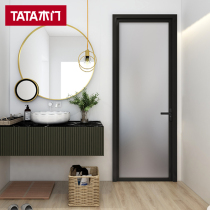 TATA wooden door kitchen bathroom door aluminum alloy glass door balcony custom sliding door toilet sliding door LB005