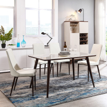 Left and Right dining table Nordic living room small apartment glass dining table simple and practical dining table and chair DJW6001E Y