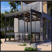 Aluminum alloy balcony sun room terrace insulation glass is not illegal construction Villa outdoor mobile sun room customization