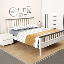 Red Apple Furniture American Simple Style Soft Bag Fabric Original Wood Color hipster Natural Wind Frame Bed Modern