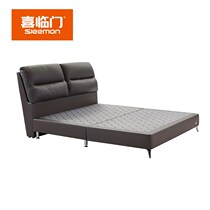 Xilinmen Frenchman FR1703K soft bed solid wood frame leather soft back bag elderly bed modern light luxury simple