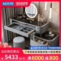 Yiqimei light luxury dressing table Small apartment villa dressing table Modern simple bedroom dressing table integrated makeup table