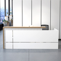 Carohao company front desk reception desk desk Simple modern welcome desk Bar plate table Office front desk table