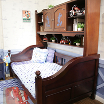 Cool Manju childrens side cabinet bed DIM-A301-12 All solid wood childrens furniture environmental protection paint Water-based paint