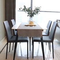 RG Imagery Minimalist Restaurant Home Dining Table Rockboard Table One Table Four Chairs Fashion Minimalist Environmental Durable Deposit