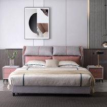 Yiqi beauty after modern light luxury cloth bed technology cloth soft bag double wedding bed simple fashion bedroom personality style