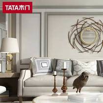 TATA wooden door TV background wall Living room Background wall Custom Decorative Wall Panel 5 Number of packages 11