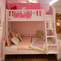 Colorful life color house childrens room Snow white high and low bed K6-BG2013 high quality home