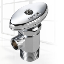 Moen copper chrome plated adapter screw type hot and cold water angle valve faucet accessories triangle valve