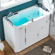 Ma pregnant women after postpartum surgery maternal elderly barrier-free bathtub large open door empty cylinder five-piece set of surfing constant temperature