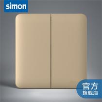 i6 series two-digit single switch anti-leakage Simon Simon Red Star Mei Kailong Nanping shopping mall store