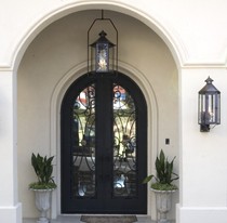 Aquis courtyard villa entrance gate Iron Gate garden fence outdoor iron balcony deposit