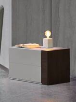 MD FURNITURE BED HEAD CABINET ITALIAN ORIGINAL Imported Baking Lacquered minimalist Nordic Modern Bedroom Bedside STL