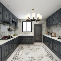  Jianyi tile Italian rice gray living room kitchen Modern light luxury wall tiles Floor tiles