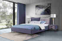 Nordic technology cloth bed modern simple light luxury cloth bed 1 8 meters master bedroom double bed Italian Minimalist soft bag bed