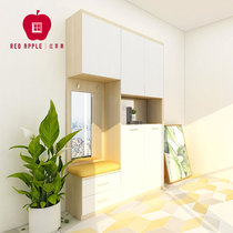 Red Apple Furniture Nordic modern foyer series light color Nordic clear combination Hall Cabinet shoe cabinet TX5531