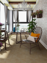 Nobel tile antique leisure balcony small floor tile 300x300 non-slip retro matte brick yellow gray