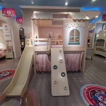 Songbao Kingdom Girl Princess Bed Children All Solid Wood Pine Single Double Single Bed Frozen