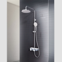 HEGII Hengjie platform shower HMF116-333 double shower faucet double handle double control hanging wall belt lift