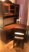 Buck Mansion Simple New American All Solid Wood Adult Childrens Furniture Corner Desk Bookcase M17
