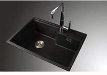 Farnsa Quartz Stone Black Single Sink Large Capacity Easy To Handle Consulting Shareable Discount