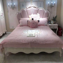 Douding Manor Solid Wood Children's Bed) Wardrobe) Desk Rococo Series Suite VR Panoramic Video