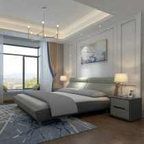 Musikage fabric bed BCK1-249 Light luxury technology fabric bed Modern simple fabric bed Double bed