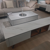 Buvan furniture light and luxurious marble modern minimalist tea table TV cabinet Living room Home Location Tongan