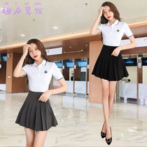 Foot massage shop Foot bath technician work clothes womens summer new thin temperament massage clothes Foot work clothes KTV suit