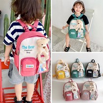 Childrens schoolbag kindergarten girl 3-5 years old 6 cute lightweight backpack baby backpack big and small class girl schoolbag