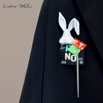 Lichao New Network Red Creative Rabbit Brrack Hand Hangyu Korean Wind alphabet fabric accessories popular