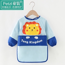 Baby eating gown waterproof anti-dirty boy bib children long sleeve apron kindergarten painting anti-dressing clothes