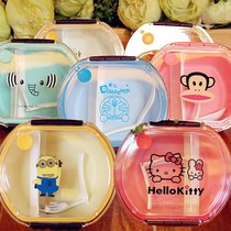 Childrens fruit box out with fork fresh-keeping mini lunch box baby Portable Primary school lunch box available