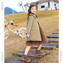 Girls hair 2020 Winter new foreign air in the middle of a large child foreign air and a thickened jacket of cotton and a coat of coat