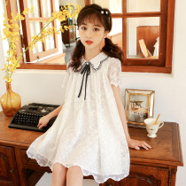 Girls  Dresses Summer Childrens clothes Summer princess dresses Childrens white foreign style little girl yarn skirt Medium and large childrens skirts