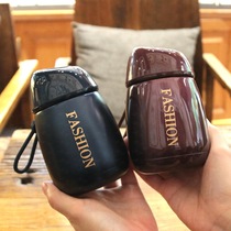 Korean version of small mini 304 stainless steel thermos cup Korean hipster pearlescent men and women carrying hand portable water Cup