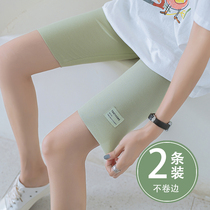 50% beats bottom pants woman summer anti-walking light tight shorts slim fit Modale not curl can be external wearing thread safety pants