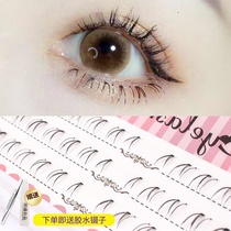 Poetry Meng Gg (Sectional Eyelash Send Glue Tweezers) Transparent Stalk False Eyelash Single Cluster Supernatural Simulation