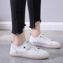 Cow tendon soft sole white shoes women 2021 spring new womens shoes Korean version of Joker explosive flat bottom pregnant women leisure single