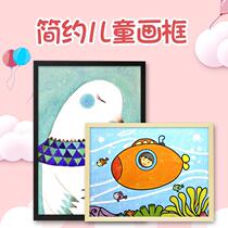 Childrens picture frame mounting Wall kindergarten simple photo frame 4K open 8k art sketch A4a3 painting display outer frame