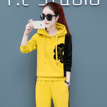 2021 early spring new womens suit spring and autumn running temperament sports casual wear two sets ANTA E ERKE