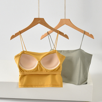 Small harness woman with chest cushion in the shape of a beautiful back vest with a flat-mouth underwear for the bottom of the undergarment