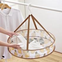 Cashmere Blouse Sun Clothing Basket Net Pocket Sweater Home outdoor basket Drying Rack Hanger Monolayer Flat Release Two Layers of Airing Mesh Bag