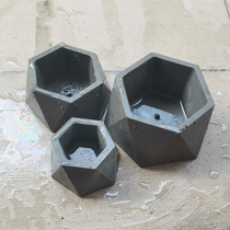 Multi Meat Small Flower Pot Mold Cement Homemade Hexagon Flower Case Model Plastic Pendulum Small flower disc production formwork