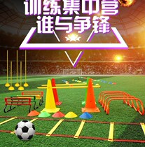 Jumping house running cone bucket jumping grid football training equipment Track and Field physical ice cream cake tube ladder jumping ring pile