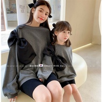South Korean pro-sub-clothing shoulder large butterfly knot foreign air necropolis female dress 2020 Spring and autumn clothing new wave women