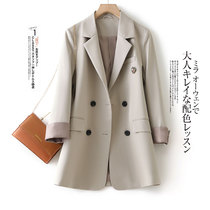 Golden years Ni Ni Yinglang wind with 2021 Spring and Autumn New temperament woolen small suit short coat tide