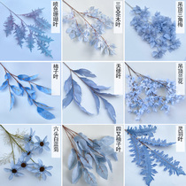 Light Foggy Blue Ensemble Wedding Celebration Emulation Flower Grey Blue Ceiling Decoration Suspended Ceiling Crown Ling Siao Fake Flower Silk Flowers