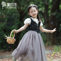 pureshare Sleeping Beauty Princess dress girl dress 2021 new summer foreign children dress dress show