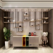 Nordic solid wood multi-layer hanger iron hanging shelf restaurant bar living room green flower stand creative decoration frame